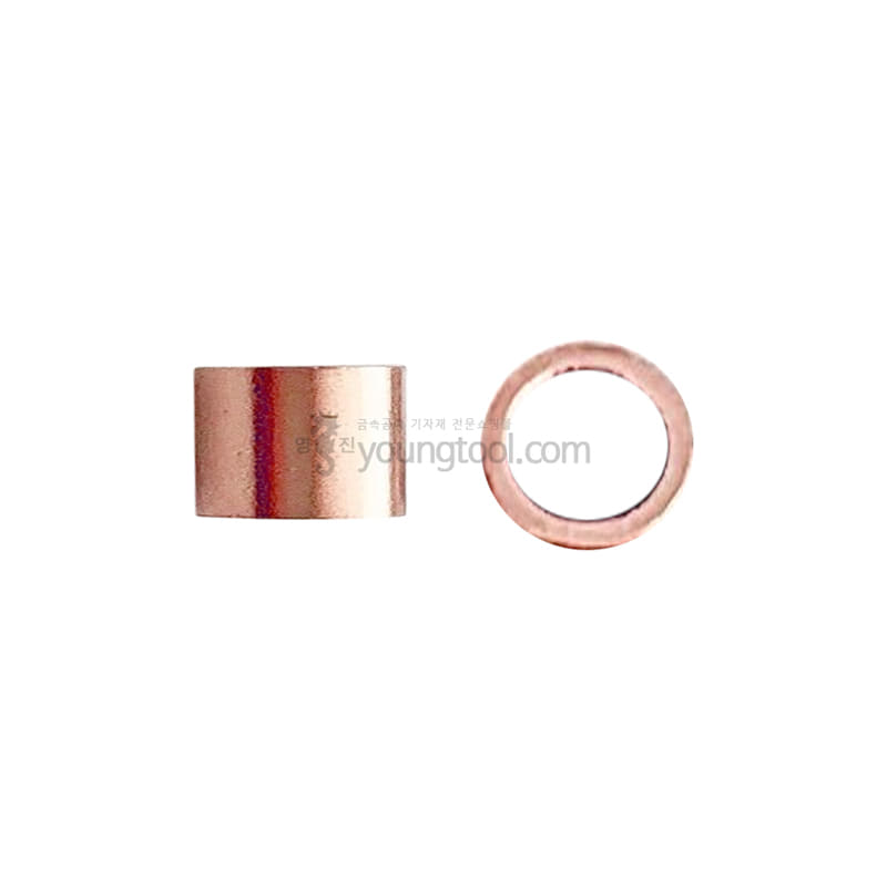 14K 핑크 골드필드 튜브 클림프 비즈 장식 (1.0 x 2.0 mm)