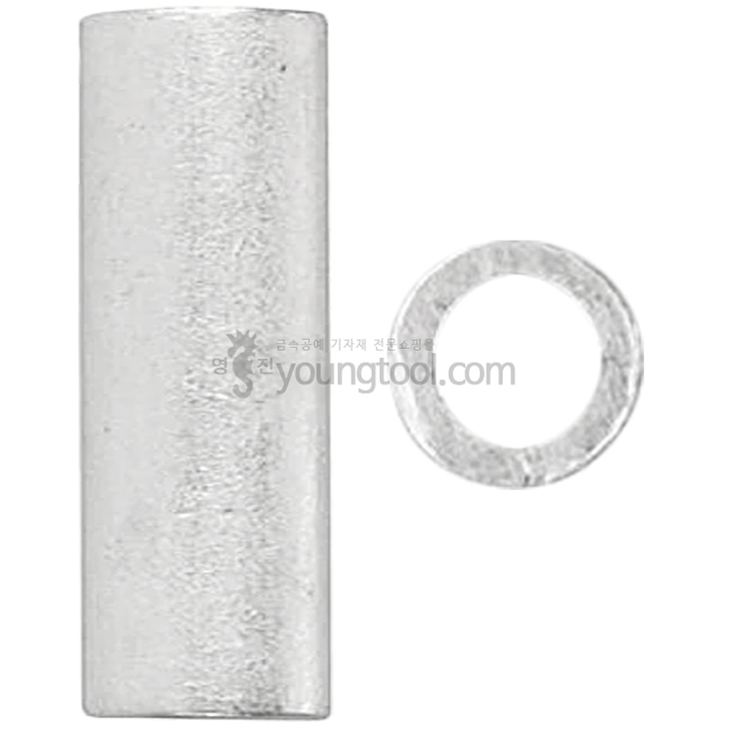 Beadalon 황동 아티스틱 와이어 전용 튜브 클림프 비즈 장식 (10.0 x 4.0 mm/Silver색 도금)
