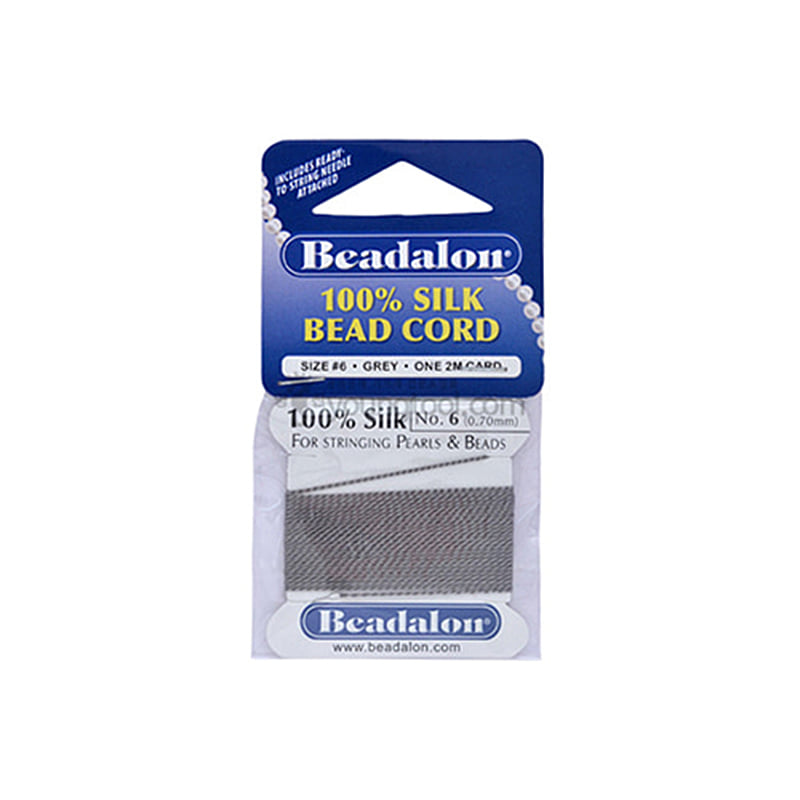 Beadalon Silk Thread 실크사 (2M/Grey)