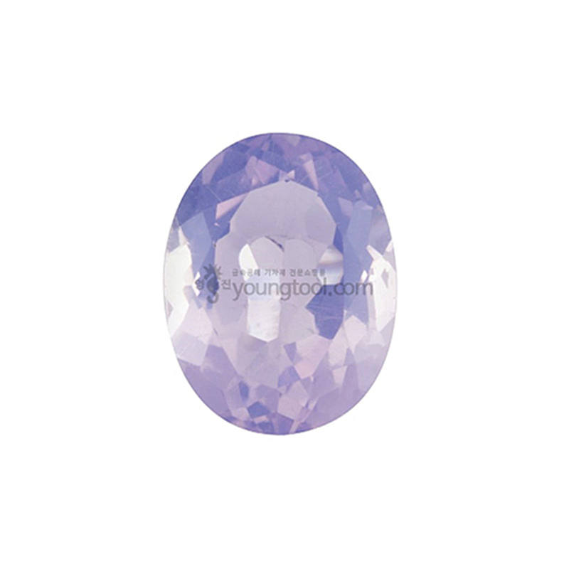 라벤더 문 수정 (Faceted Lavender Moon Quartz/Oval)