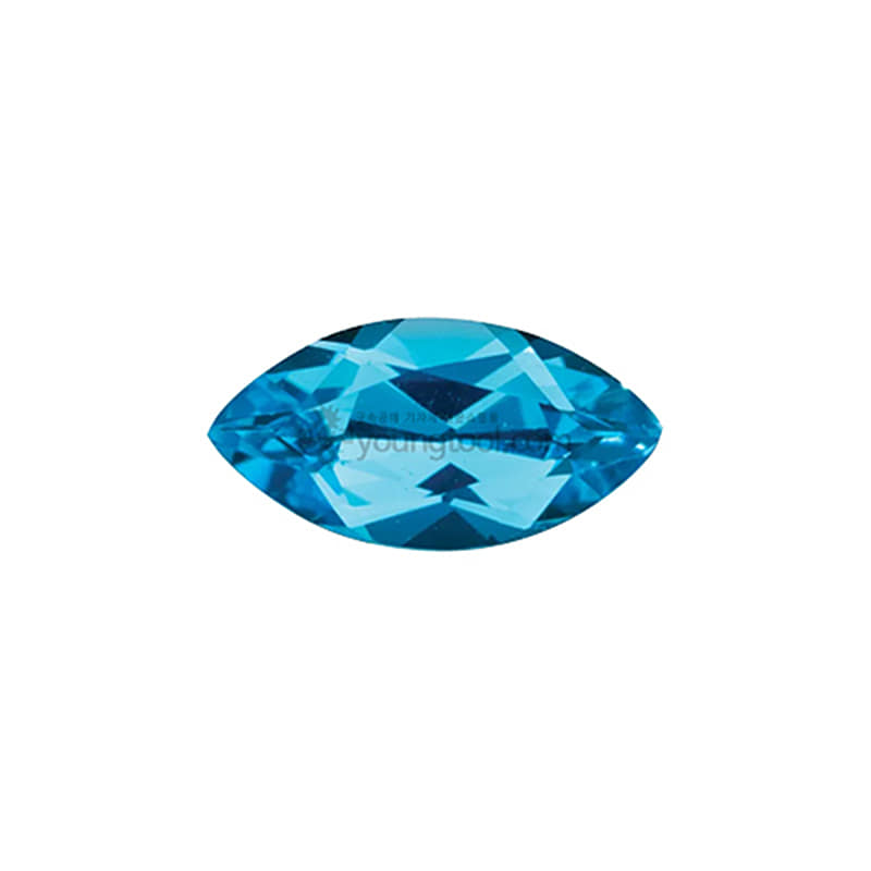 AAA+ 스위스블루 토파즈 (Faceted Swiss Blue Topaz/Marquise)