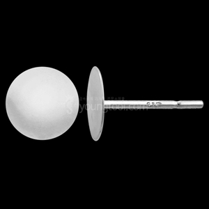 ECO 은 귀걸이 T핀 포스트 장식 (8.0 mm)