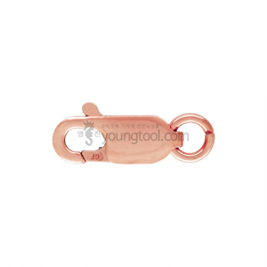 14K 핑크 골드필드 붕어+ㅇ링 장식 (14.4 mm)