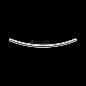 ECO 은 원형 민자 곡선 튜브비즈 장식 (1.5T x 30 mm)