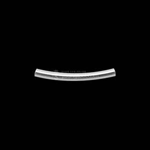 ECO 은 원형 민자 곡선 튜브비즈 장식 (2.0T x 20 mm)