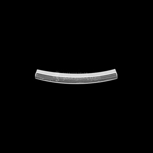 ECO 은 사각형 민자 곡선 튜브비즈 장식 (2.0T x 20 mm)