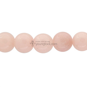 착색 핑크 아게이트 (라운드 볼 비즈/8 mm)