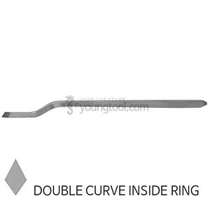 Carbon Steel 반지 내부 조각정 (DOUBLE CURVE INSIDE RING)