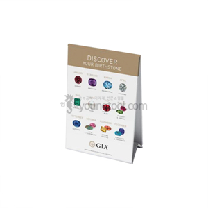 GIA 양면 탄생석 디스플레이 (GIA Double-Sided Birthstone Display (Pack of 2))