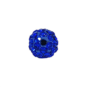 파랑색 크리스탈 점토 볼 (3.0 mm/반구멍)