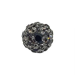 회색 크리스탈 점토 볼 (5.0 mm/반구멍)